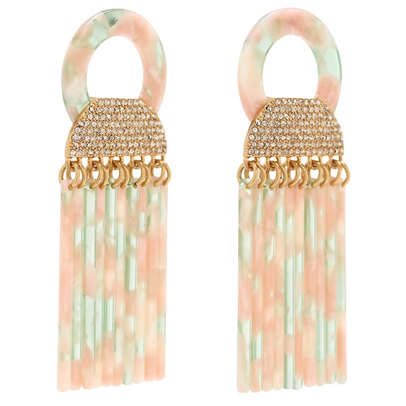India Hicks Pink Camo Drop Earrings - Picture 3 of 3
